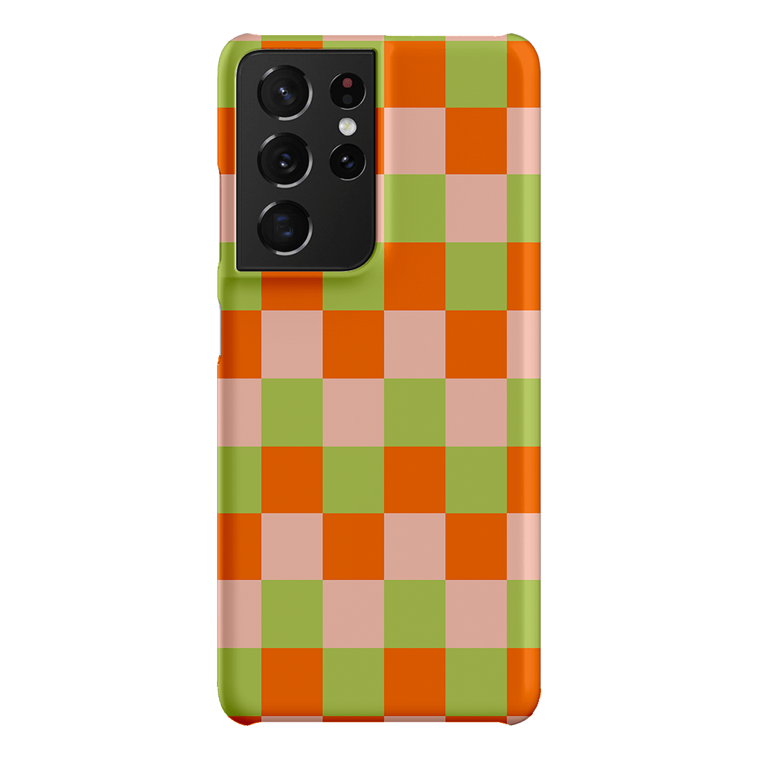 Checks in Summer Matte Case Matte Phone Cases Samsung Galaxy S21 Ultra / Snap by The Dairy - The Dairy