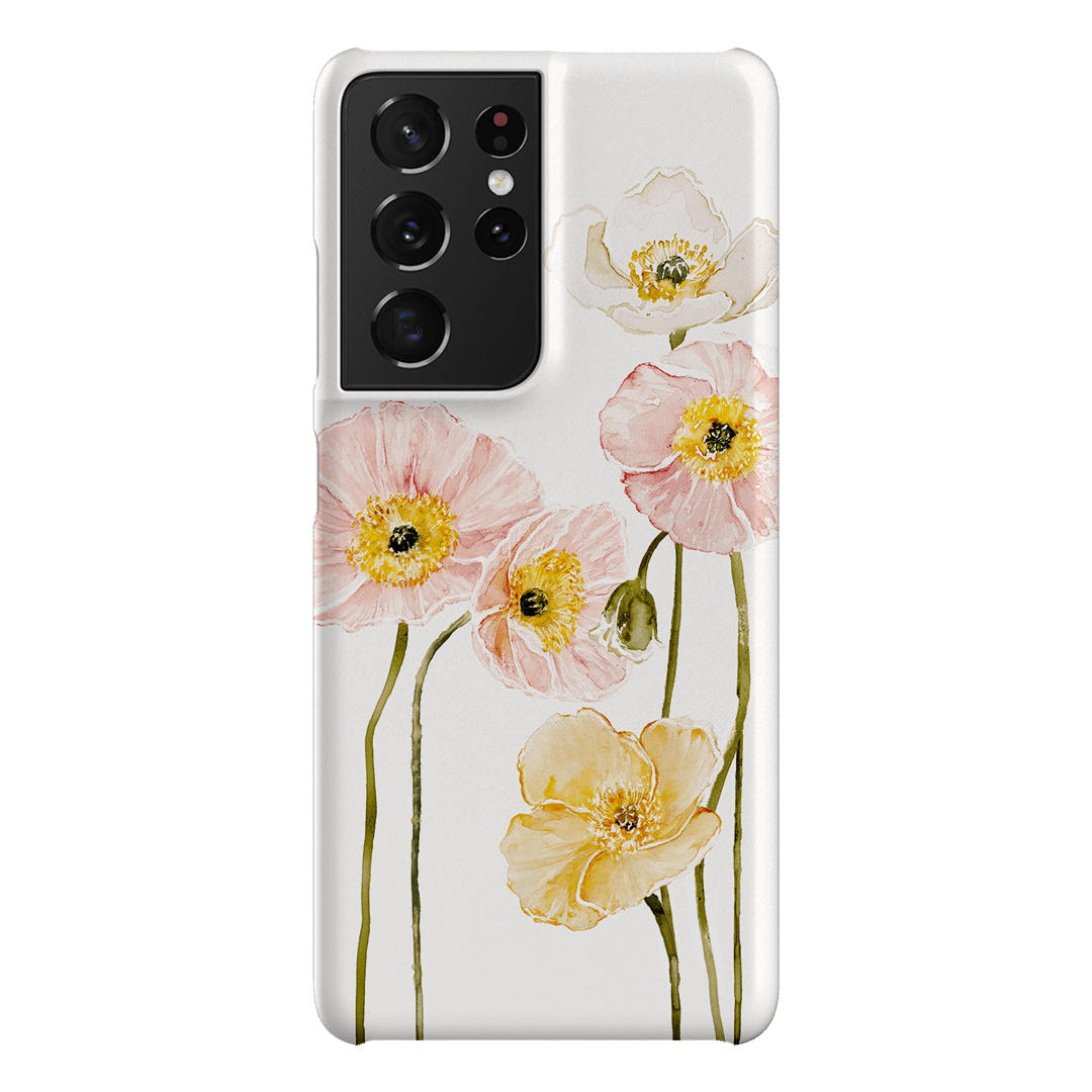 Poppies Printed Phone Cases Samsung Galaxy S21 Ultra / Snap by Brigitte May - The Dairy