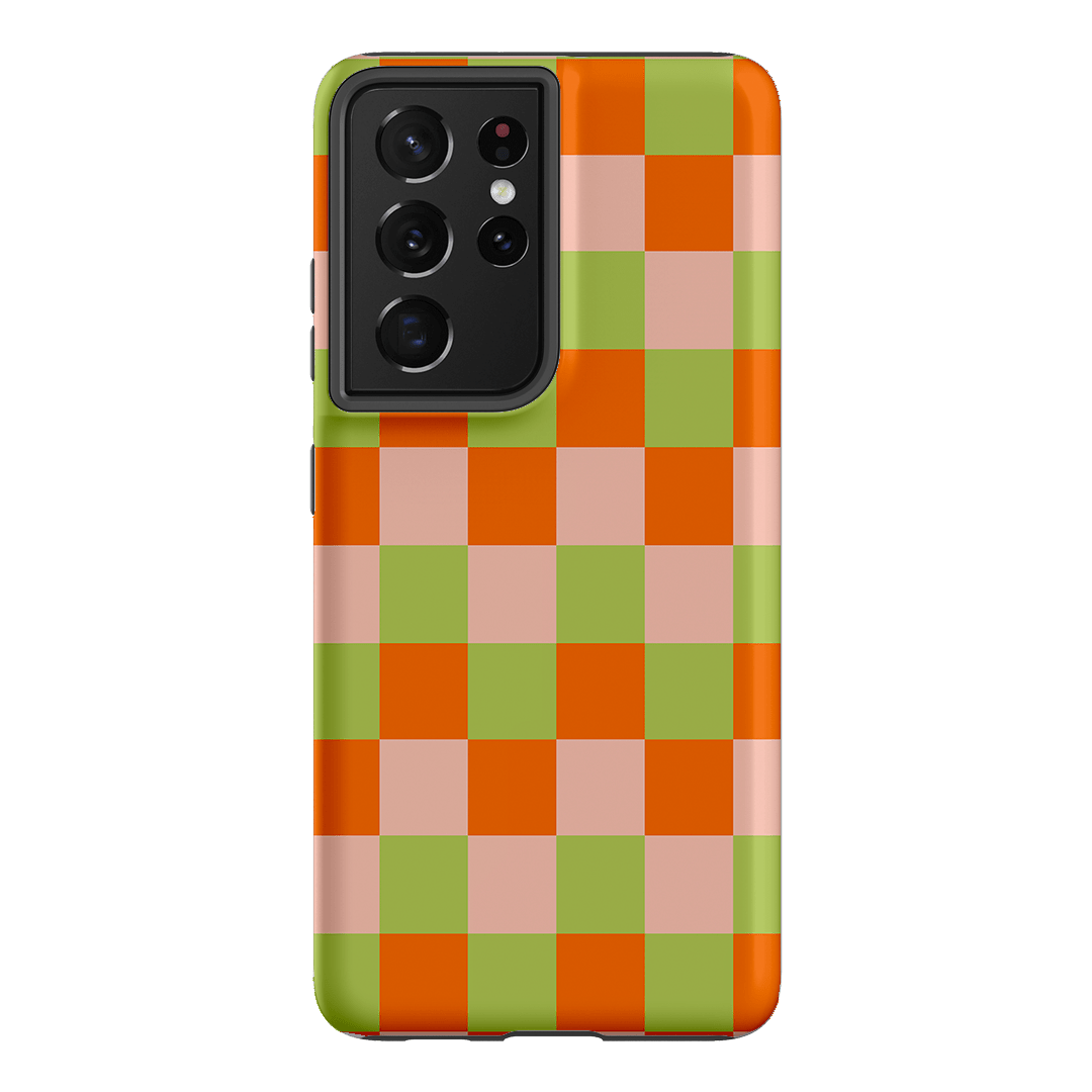 Checks in Summer Matte Case Matte Phone Cases Samsung Galaxy S21 Ultra / Armoured by The Dairy - The Dairy