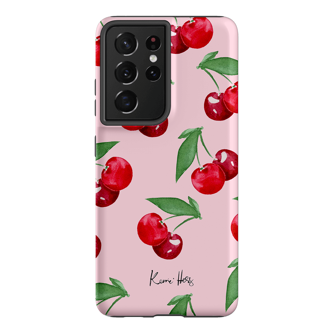 Cherry Rose Printed Phone Cases Samsung Galaxy S21 Ultra / Armoured by Kerrie Hess - The Dairy