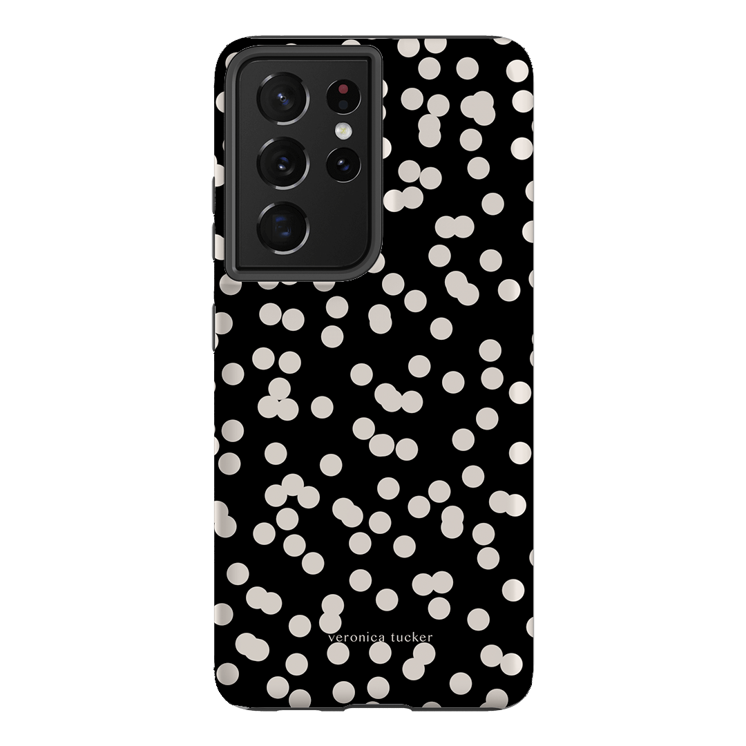 Mini Confetti Noir Printed Phone Cases Samsung Galaxy S21 Ultra / Armoured by Veronica Tucker - The Dairy
