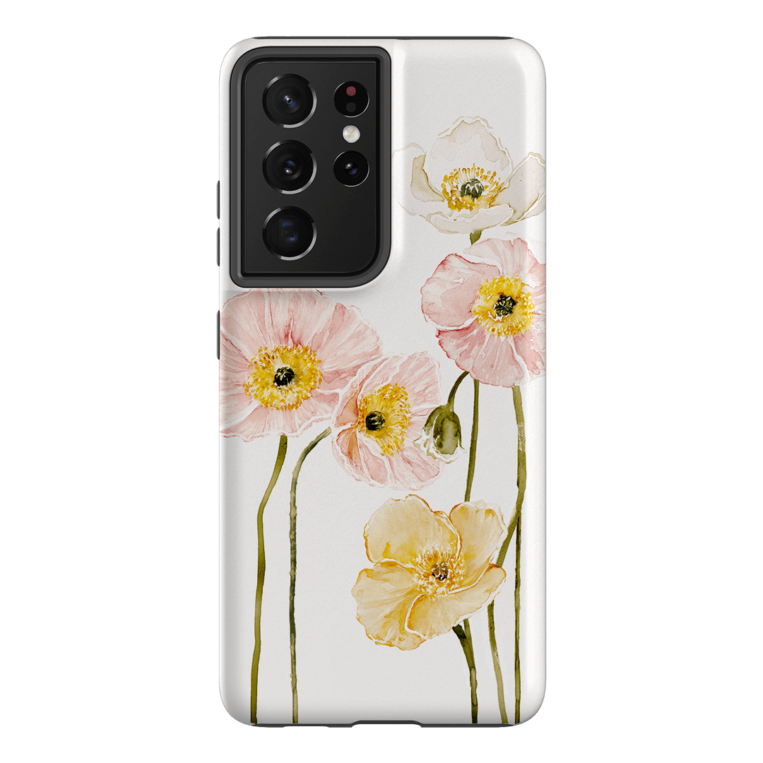 Poppies Printed Phone Cases Samsung Galaxy S21 Ultra / Armoured by Brigitte May - The Dairy