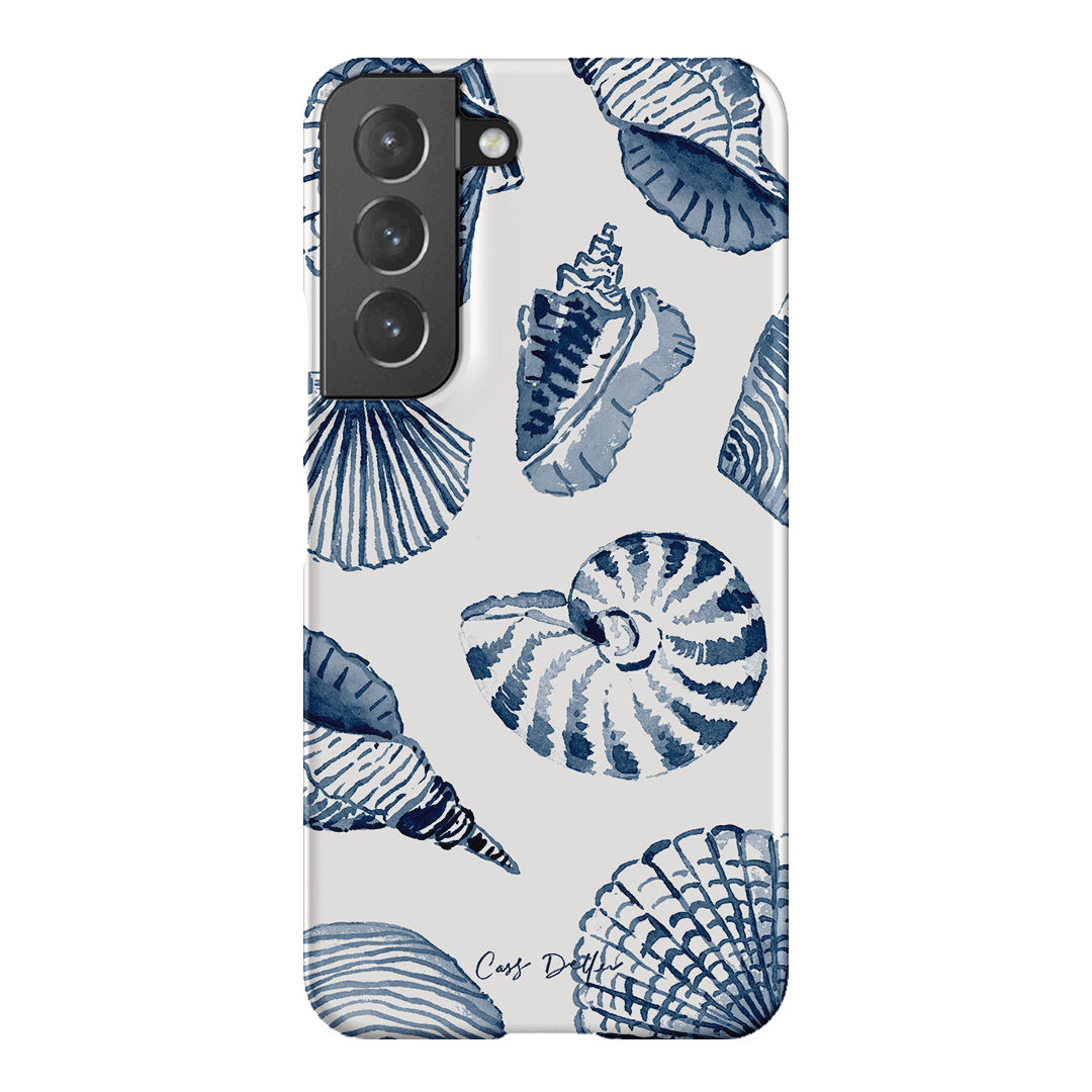 Blue Shells Printed Phone Cases Samsung Galaxy S22 / Snap by Cass Deller - The Dairy