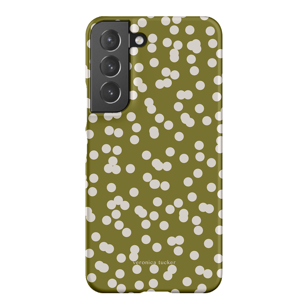 Mini Confetti Chartreuse Printed Phone Cases Samsung Galaxy S22 / Snap by Veronica Tucker - The Dairy