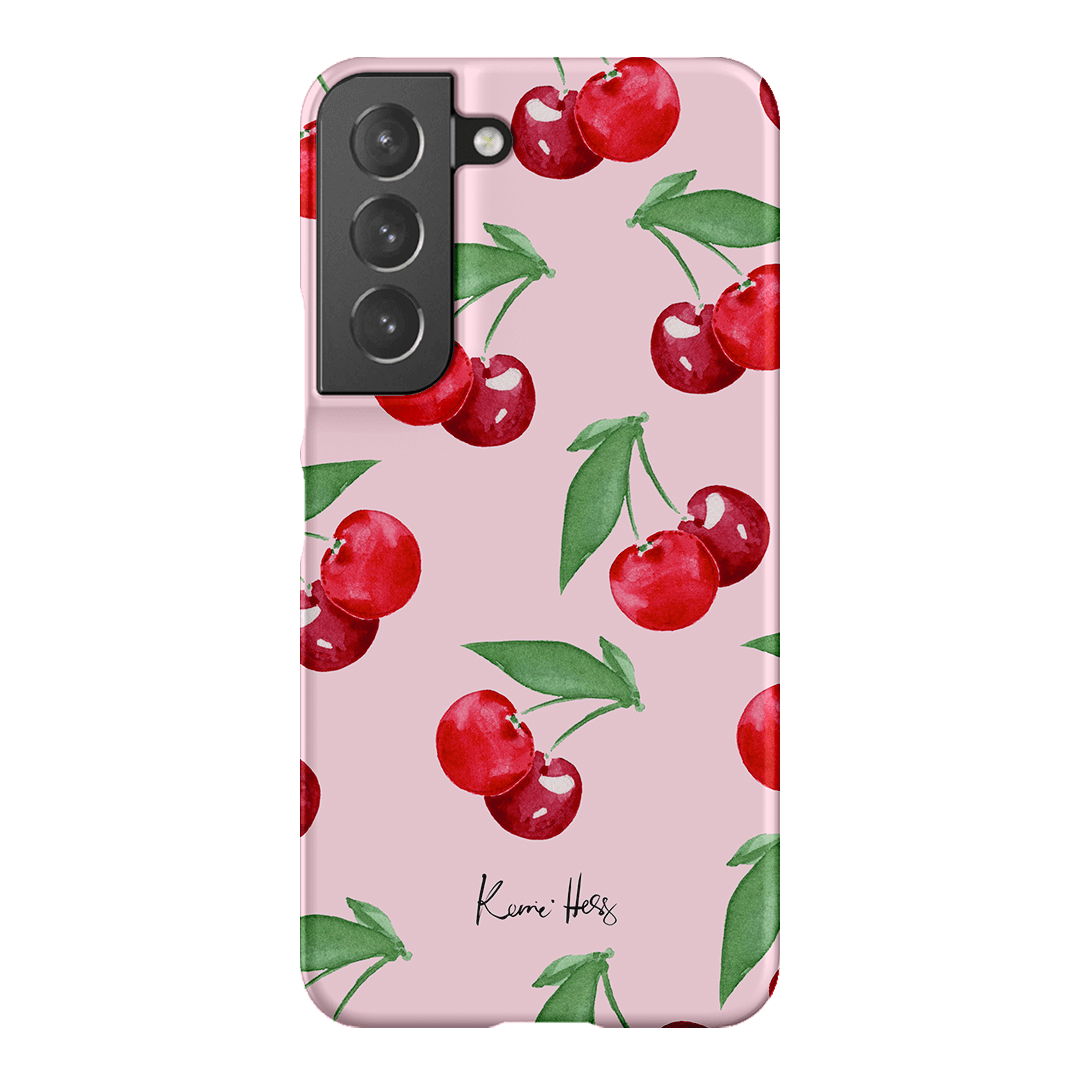 Cherry Rose Printed Phone Cases Samsung Galaxy S22 / Snap by Kerrie Hess - The Dairy