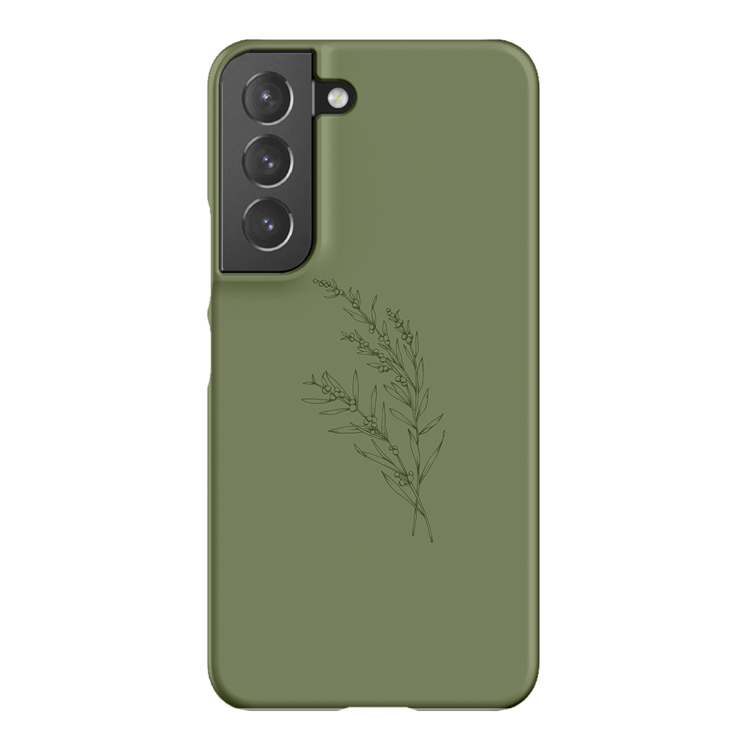Khaki Wattle Printed Phone Cases Samsung Galaxy S22 / Snap by Typoflora - The Dairy