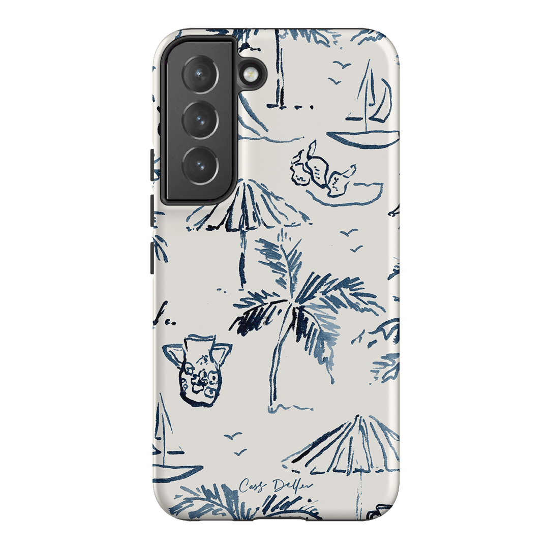 Balmy Blue Printed Phone Cases Samsung Galaxy S22 / Armoured by Cass Deller - The Dairy