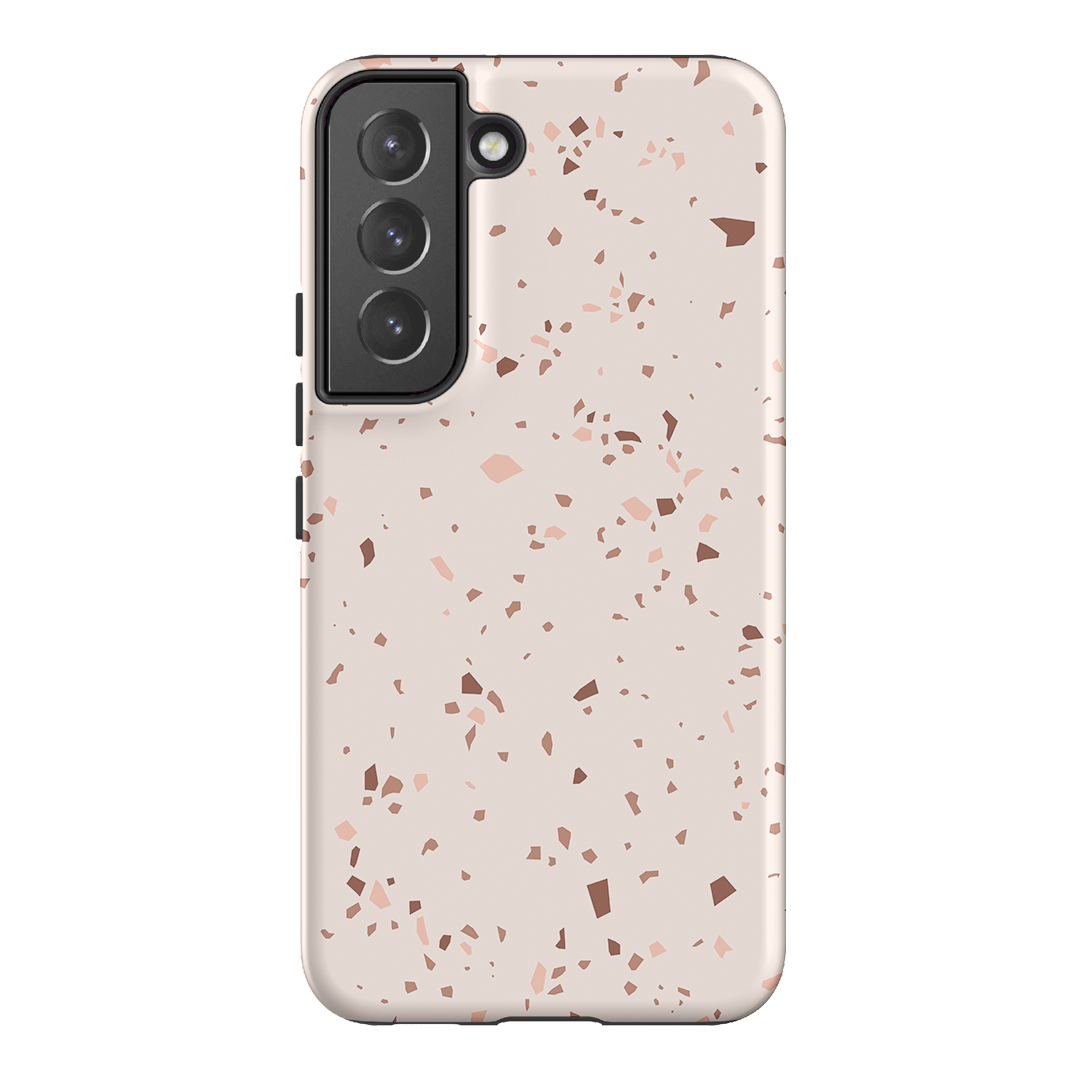 Neutral Terrazzo Printed Phone Cases Samsung Galaxy S22 / Armoured by The Dairy - The Dairy