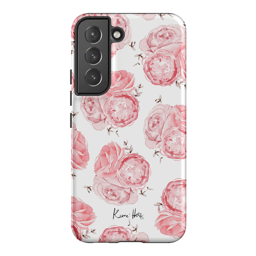 Peony Rose Printed Phone Cases Samsung Galaxy S22 / Armoured by Kerrie Hess - The Dairy