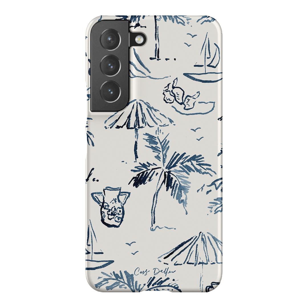 Balmy Blue Printed Phone Cases Samsung Galaxy S22 Plus / Snap by Cass Deller - The Dairy