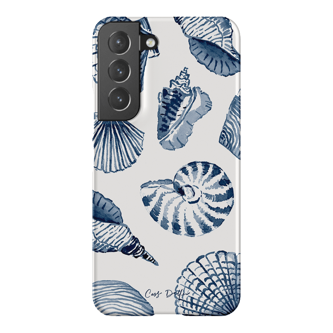 Blue Shells Printed Phone Cases Samsung Galaxy S22 Plus / Snap by Cass Deller - The Dairy