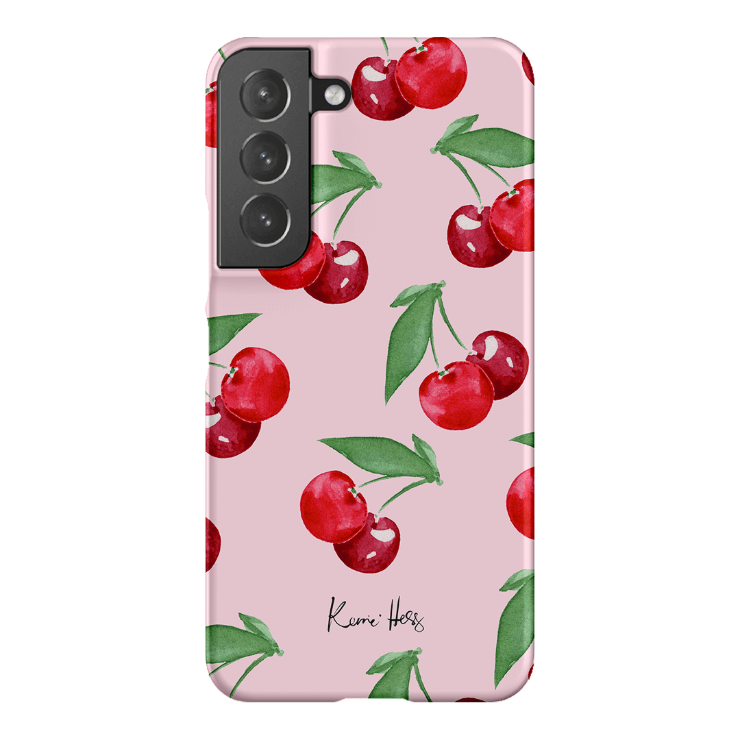 Cherry Rose Printed Phone Cases Samsung Galaxy S22 Plus / Snap by Kerrie Hess - The Dairy