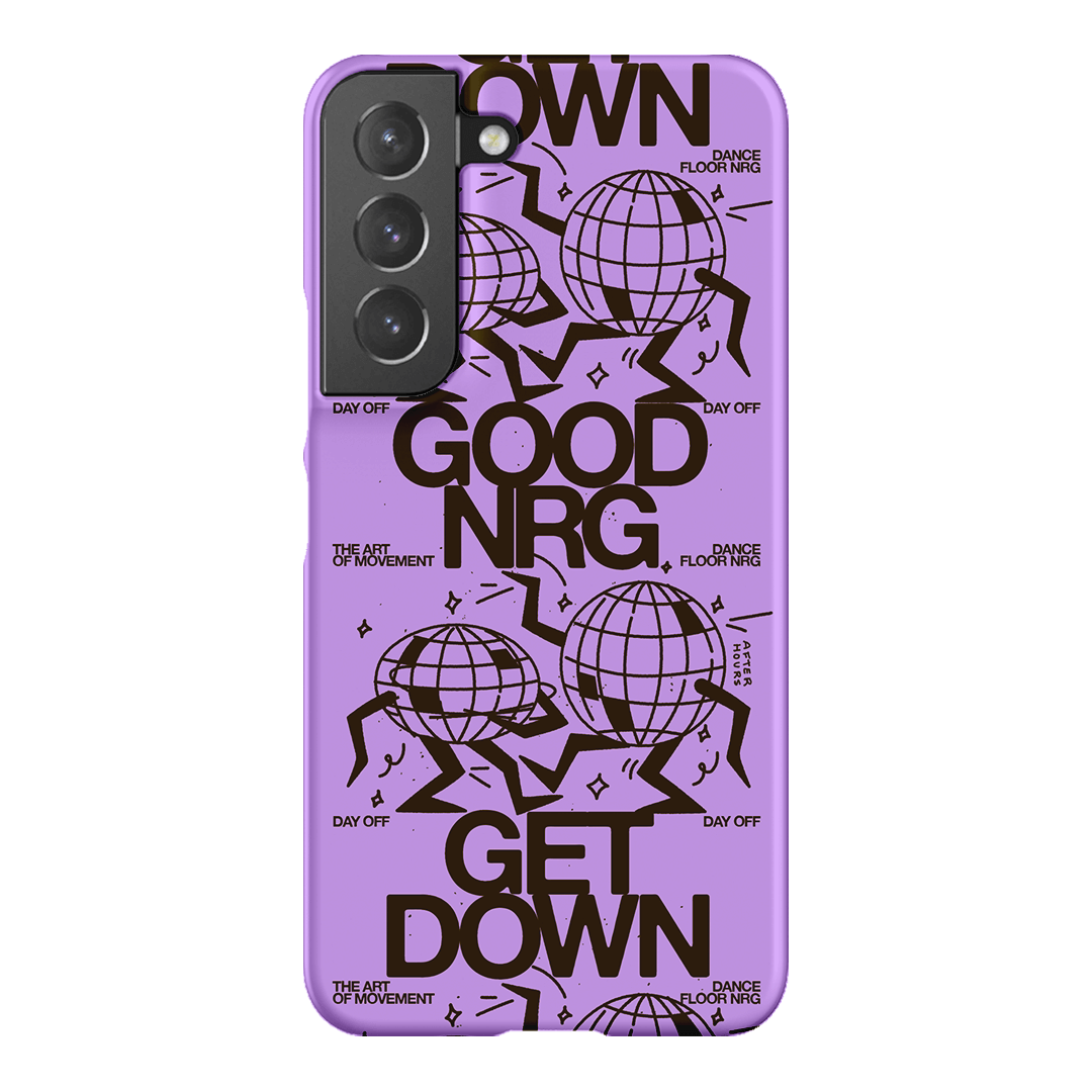 Good Energy in Purple Printed Phone Cases Samsung Galaxy S22 Plus / Snap by After Hours - The Dairy