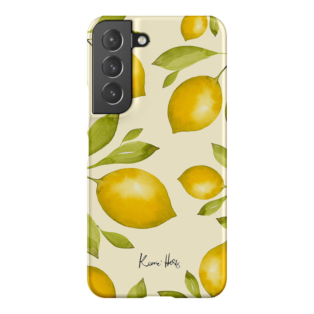Summer Limone Printed Phone Cases Samsung Galaxy S22 Plus / Snap by Kerrie Hess - The Dairy