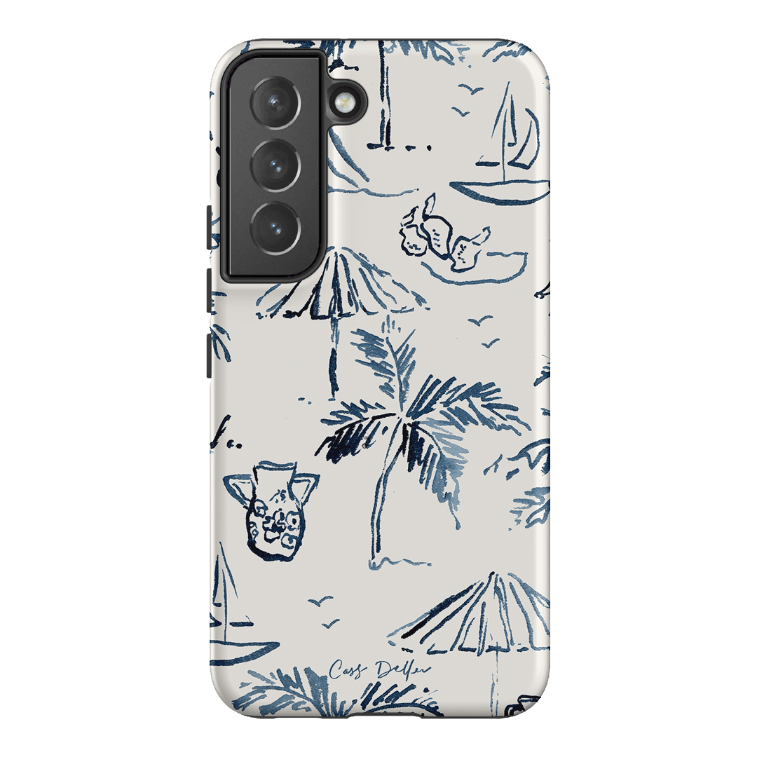 Balmy Blue Printed Phone Cases Samsung Galaxy S22 Plus / Armoured by Cass Deller - The Dairy
