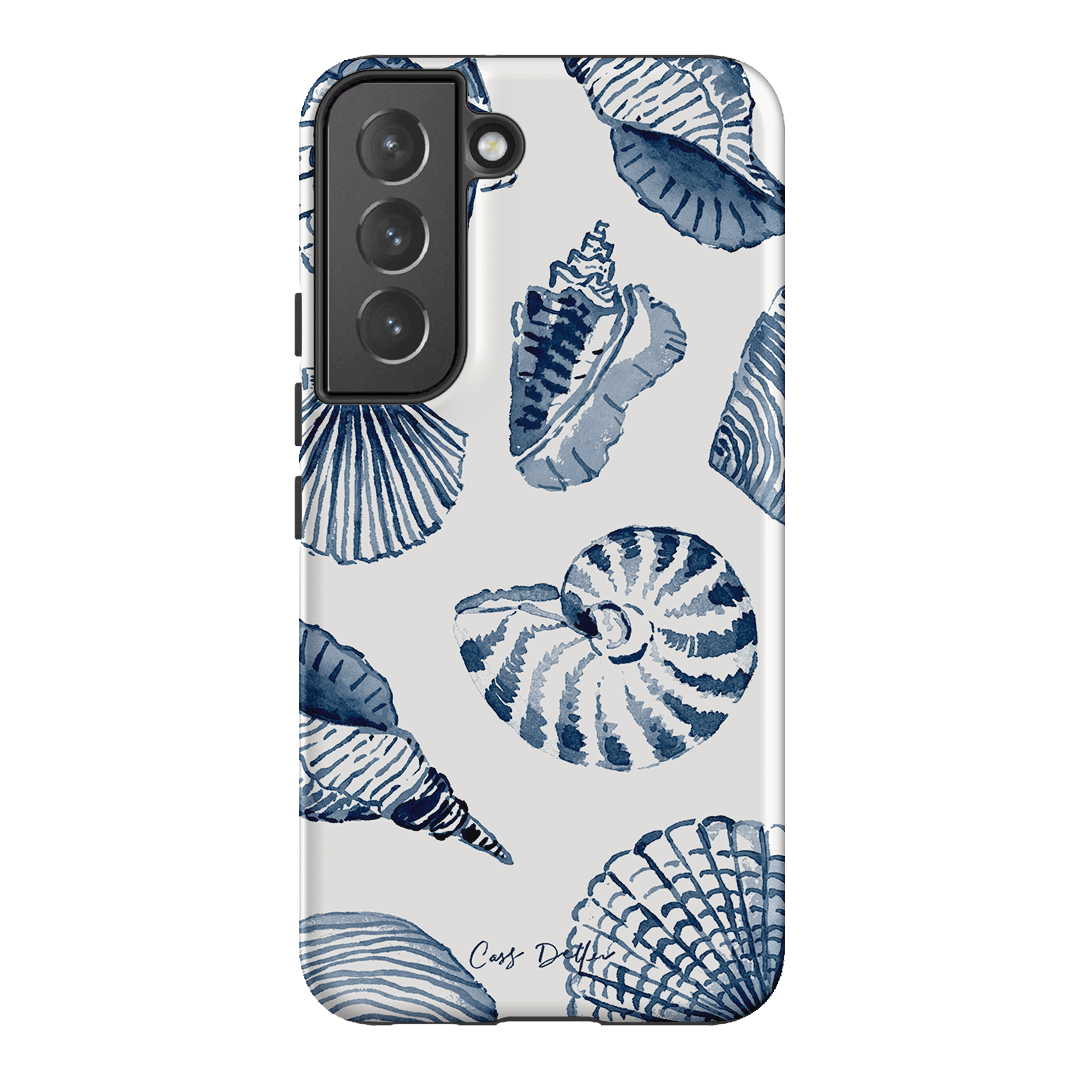Blue Shells Printed Phone Cases Samsung Galaxy S22 Plus / Armoured by Cass Deller - The Dairy