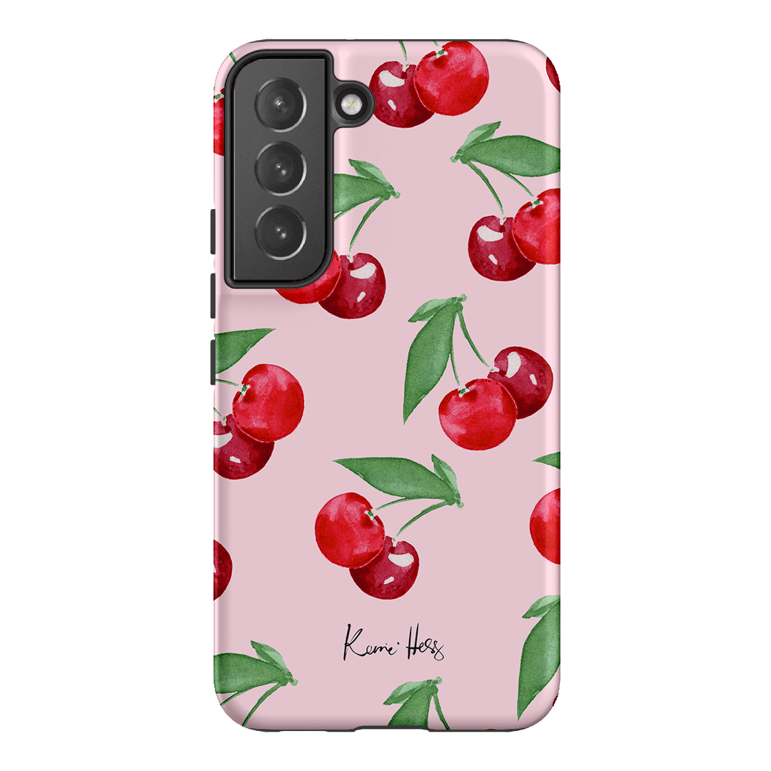 Cherry Rose Printed Phone Cases Samsung Galaxy S22 Plus / Armoured by Kerrie Hess - The Dairy