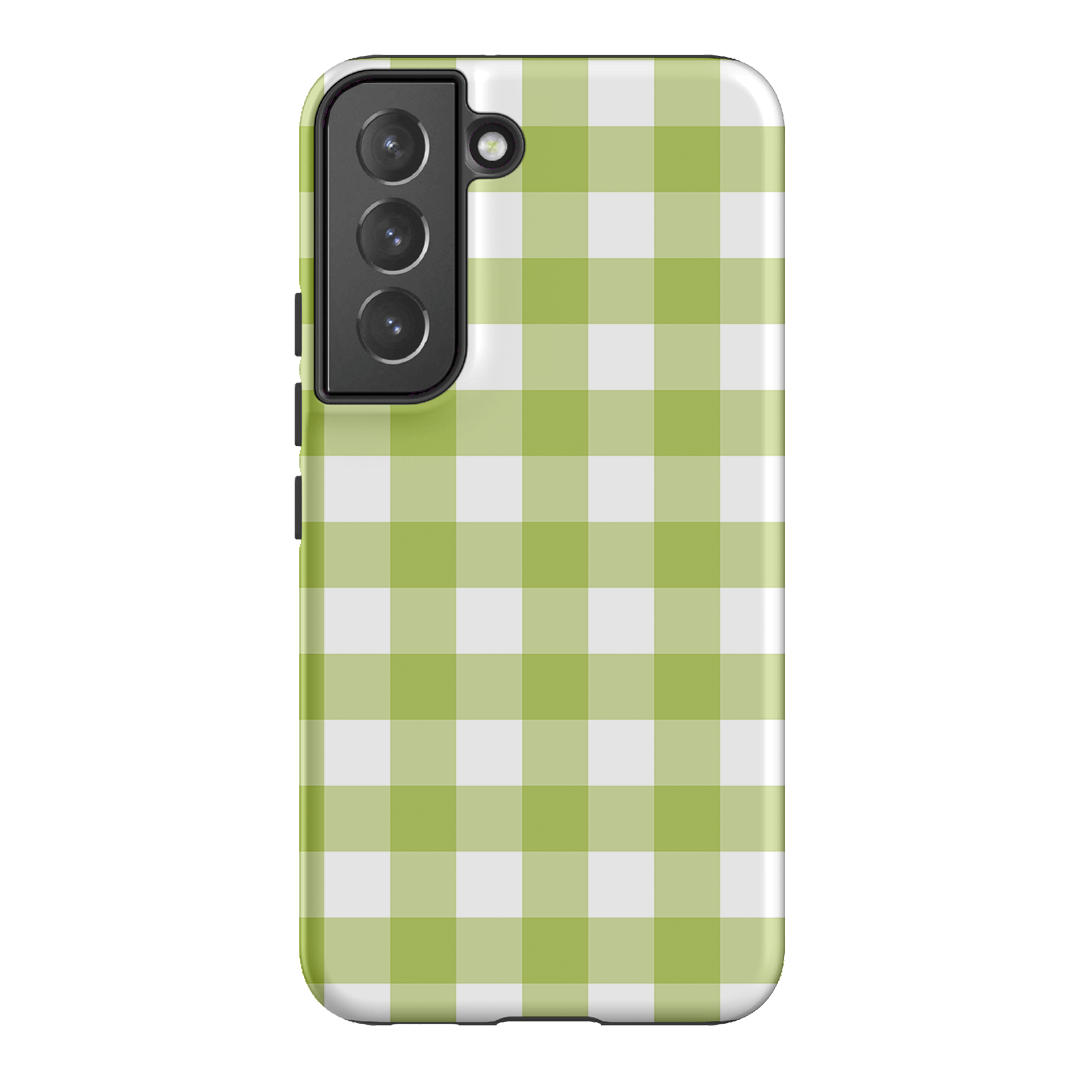 Gingham in Citrus Matte Case Matte Phone Cases Samsung Galaxy S22 Plus / Armoured by The Dairy - The Dairy