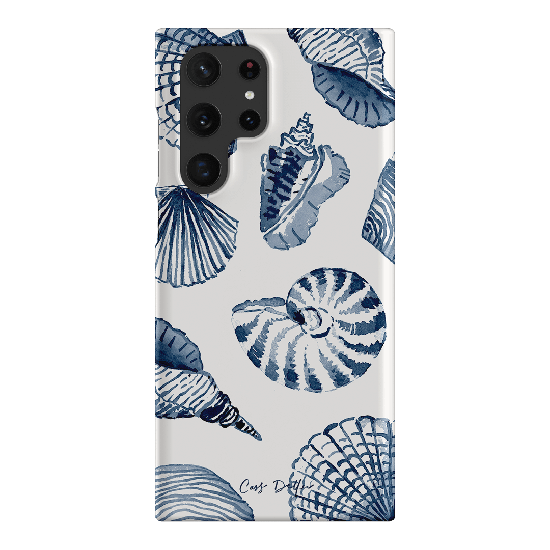 Blue Shells Printed Phone Cases Samsung Galaxy S22 Ultra / Snap by Cass Deller - The Dairy