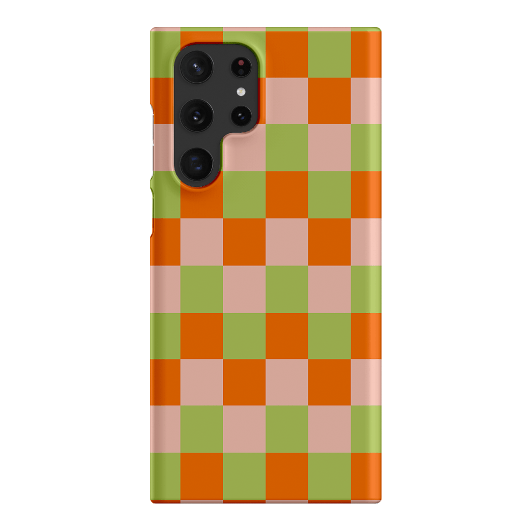 Checks in Summer Matte Case Matte Phone Cases Samsung Galaxy S22 Ultra / Snap by The Dairy - The Dairy