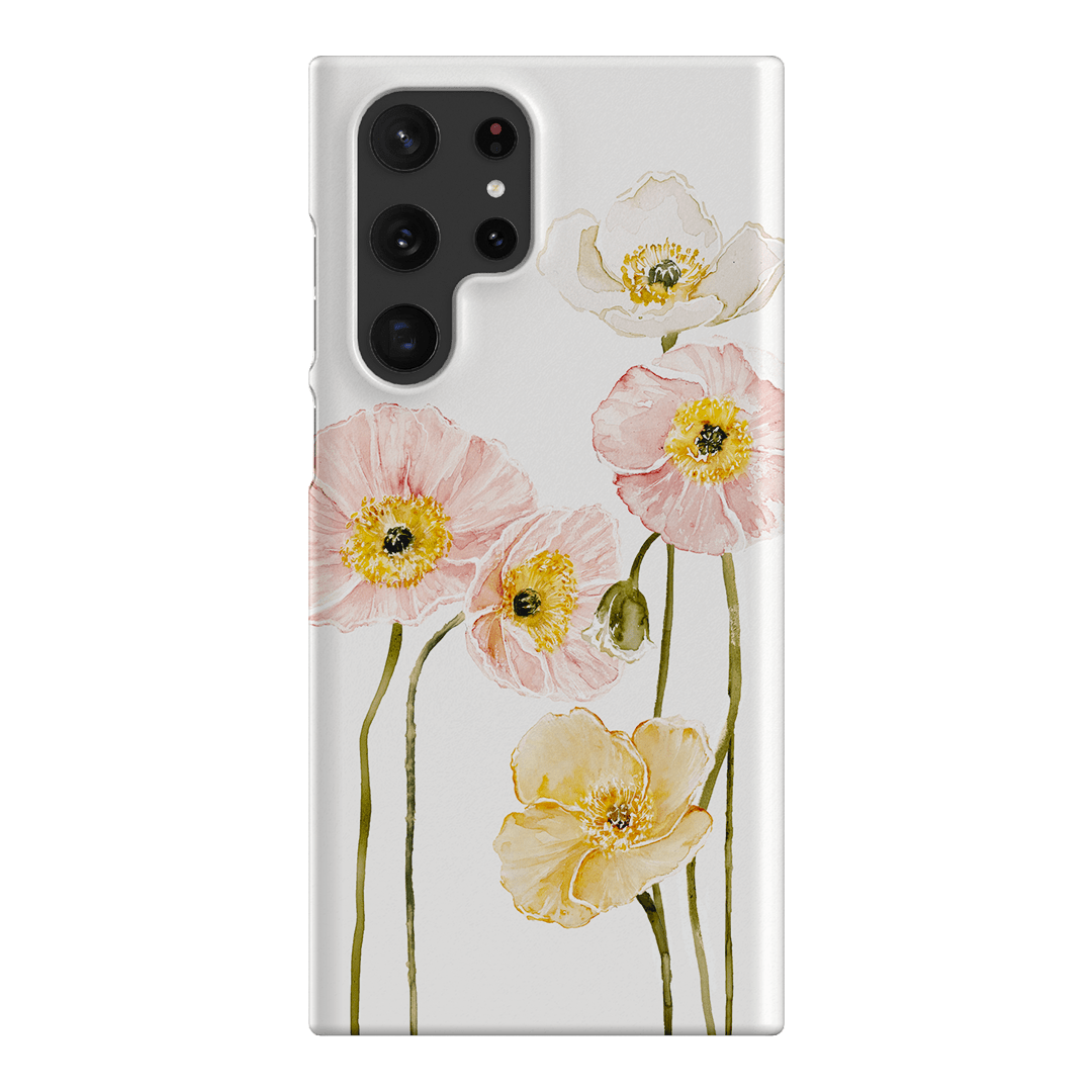 Poppies Printed Phone Cases Samsung Galaxy S22 Ultra / Snap by Brigitte May - The Dairy