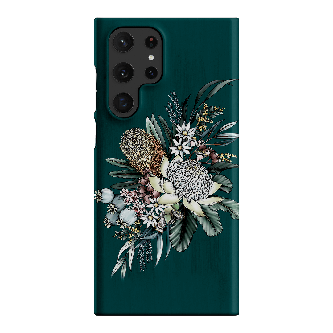 Teal Native Printed Phone Cases Samsung Galaxy S22 Ultra / Snap by Typoflora - The Dairy