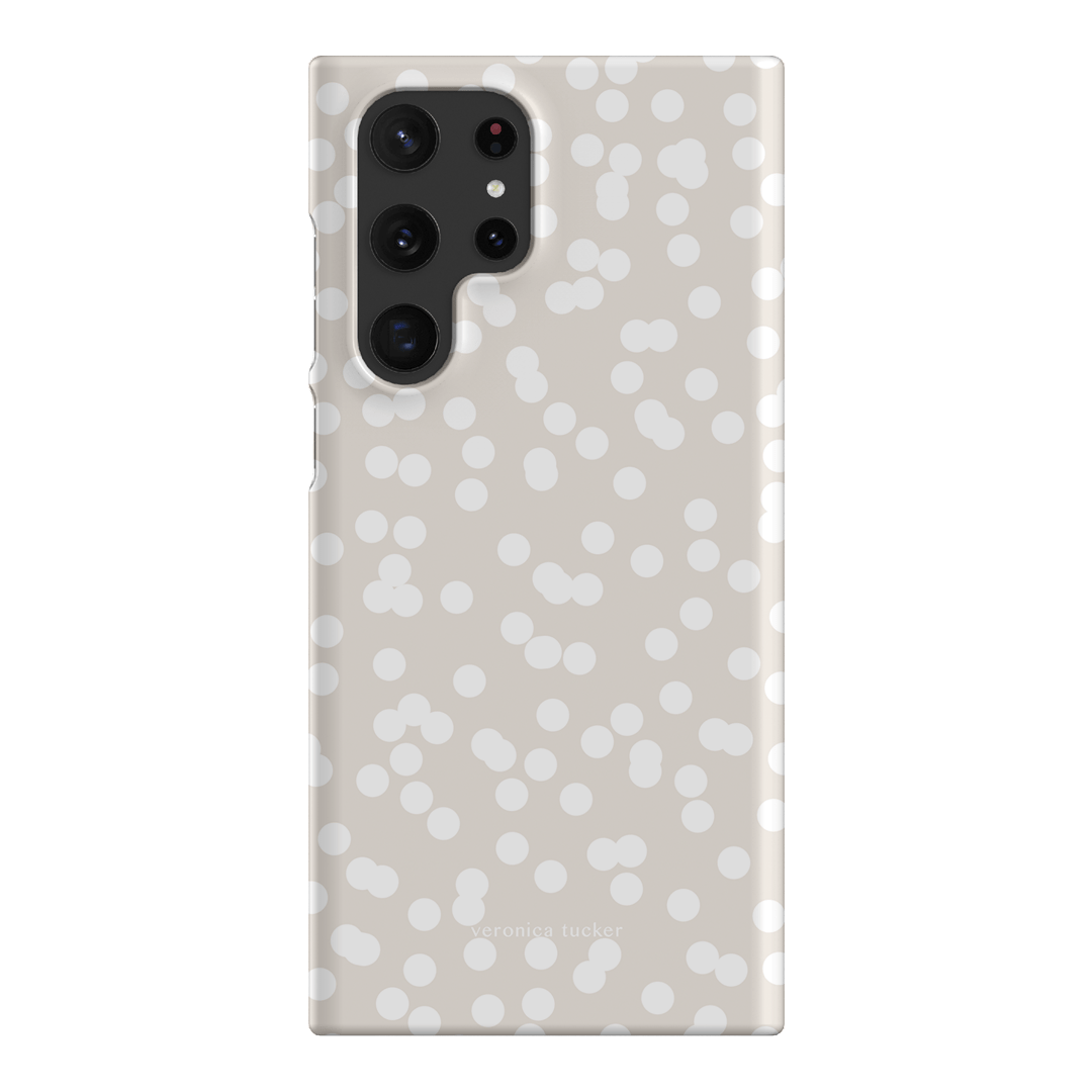 Mini Confetti White Printed Phone Cases Samsung Galaxy S22 Ultra / Snap by Veronica Tucker - The Dairy