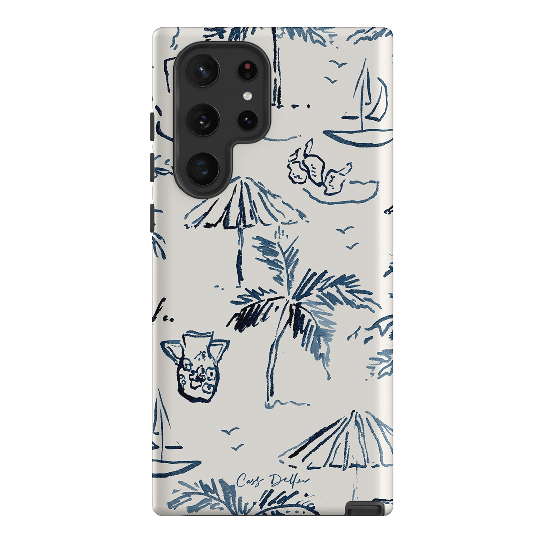 Balmy Blue Printed Phone Cases Samsung Galaxy S22 Ultra / Armoured by Cass Deller - The Dairy