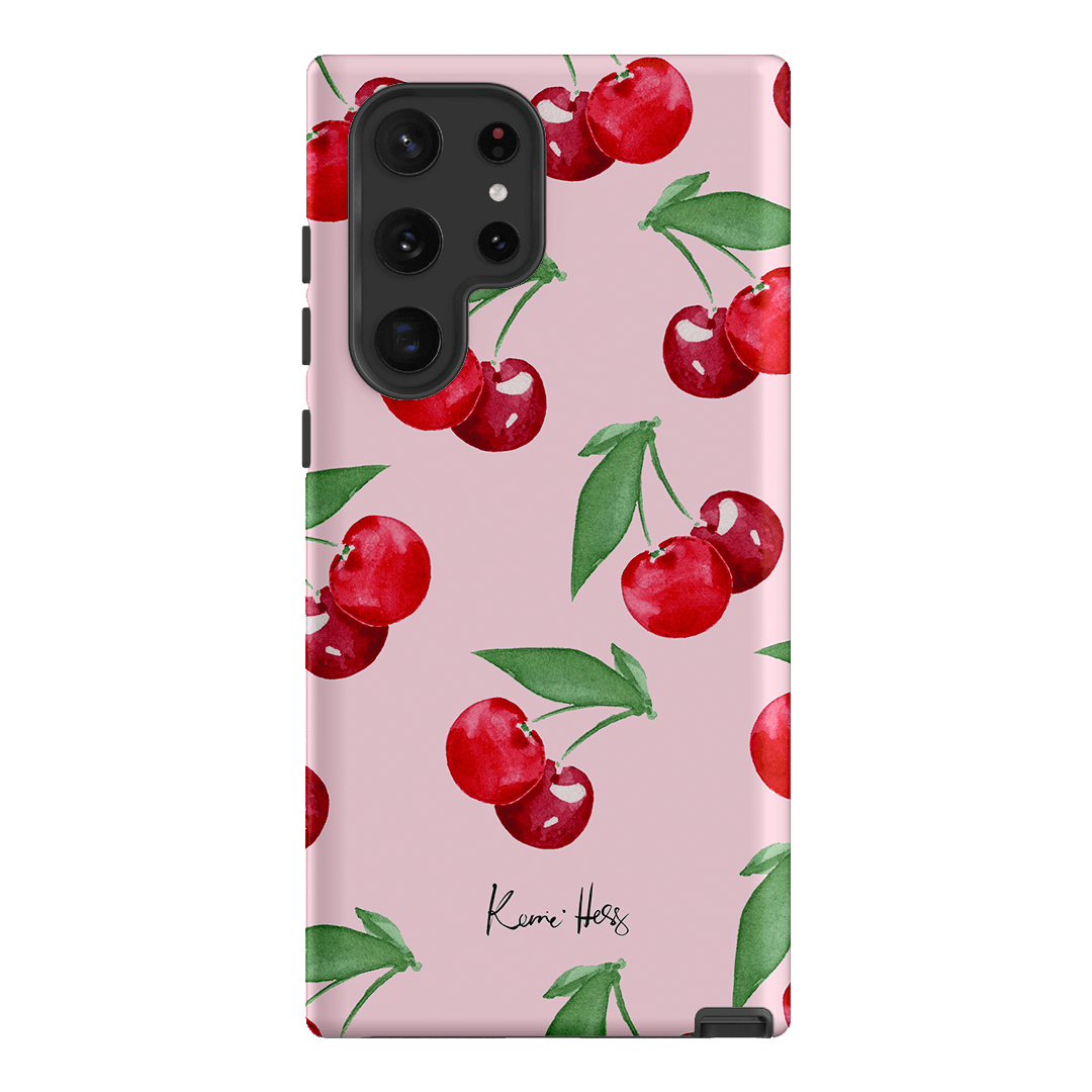 Cherry Rose Printed Phone Cases Samsung Galaxy S22 Ultra / Armoured by Kerrie Hess - The Dairy