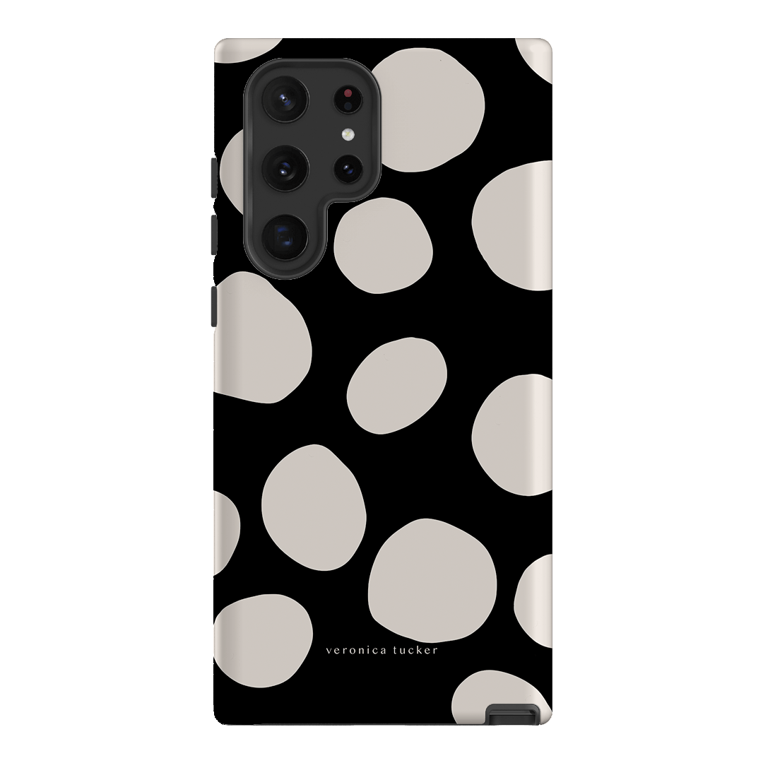 Pebbles Noir Printed Phone Cases Samsung Galaxy S22 Ultra / Armoured by Veronica Tucker - The Dairy