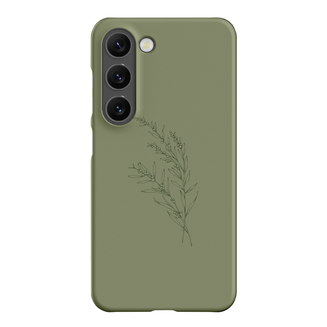 Khaki Wattle Printed Phone Cases Samsung Galaxy S23 / Snap by Typoflora - The Dairy