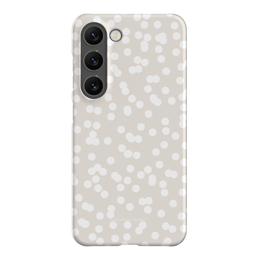 Mini Confetti White Printed Phone Cases Samsung Galaxy S23 / Snap by Veronica Tucker - The Dairy