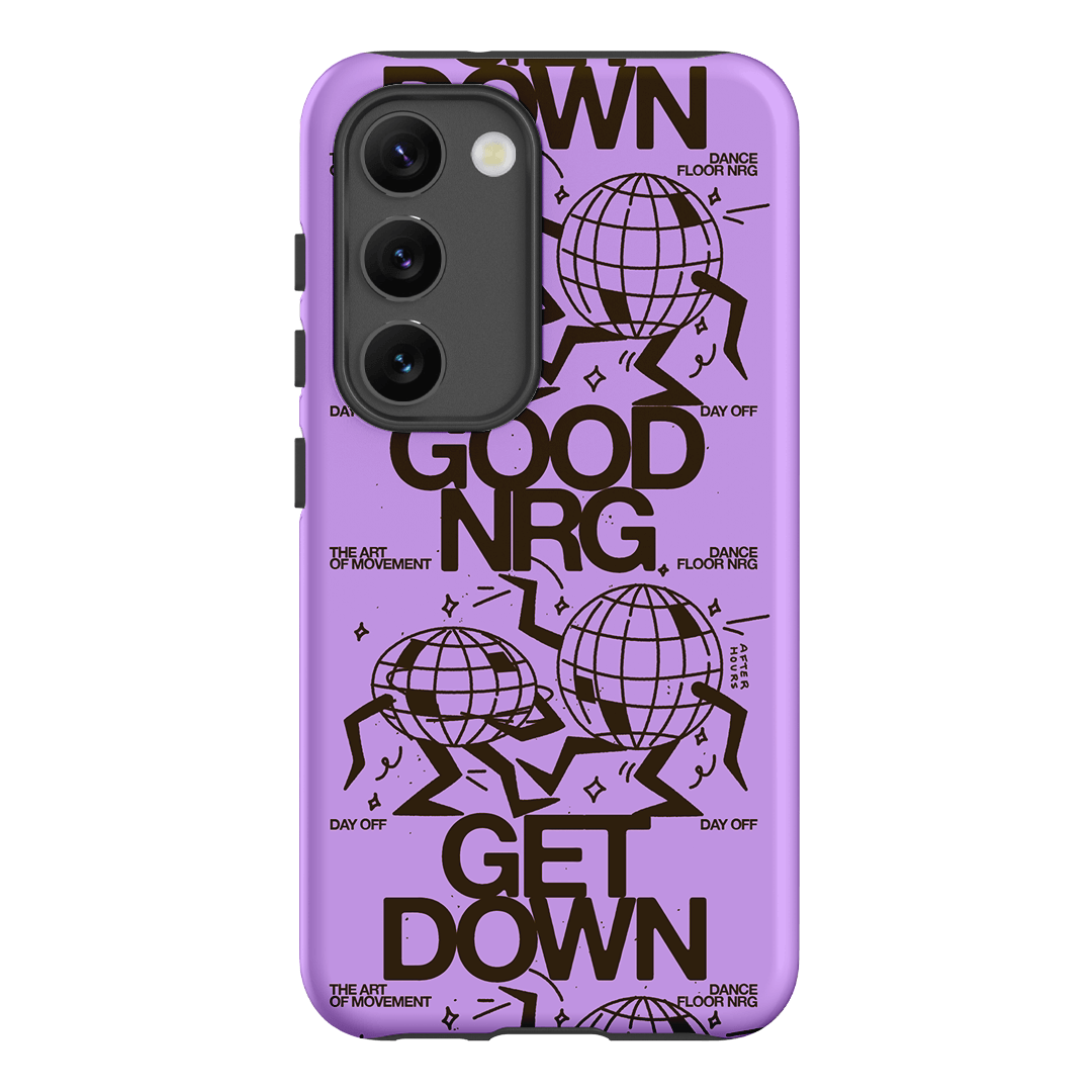 Good Energy in Purple Printed Phone Cases Samsung Galaxy S23 / Armoured by After Hours - The Dairy