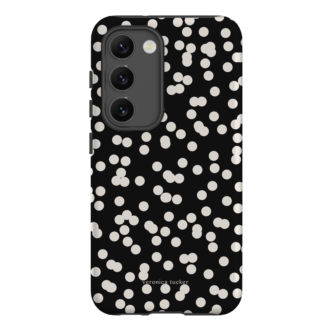 Mini Confetti Noir Printed Phone Cases Samsung Galaxy S23 / Armoured by Veronica Tucker - The Dairy