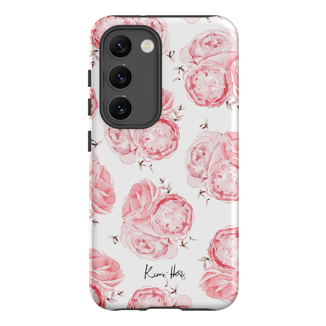 Peony Rose Printed Phone Cases Samsung Galaxy S23 / Armoured by Kerrie Hess - The Dairy