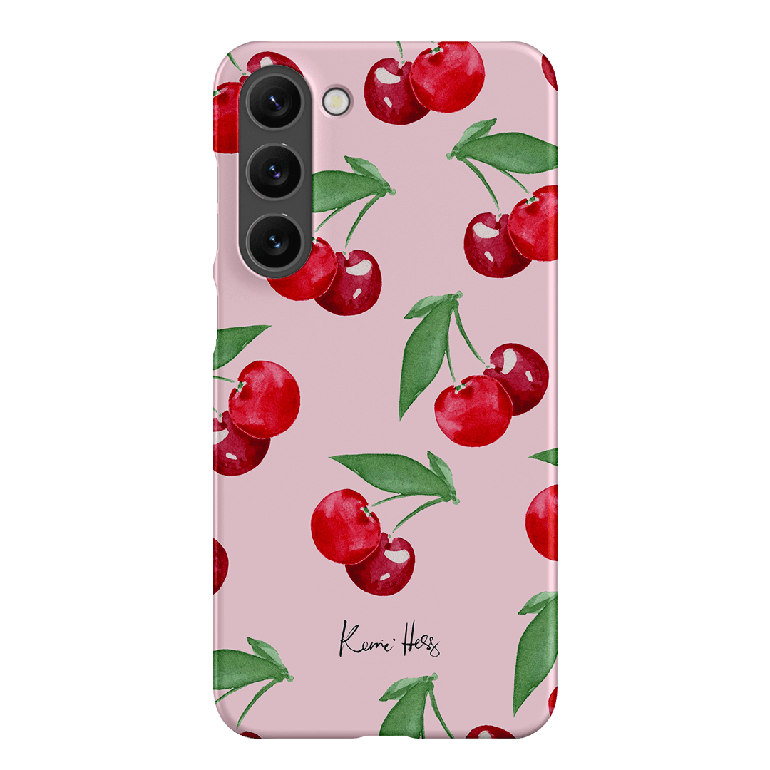 Cherry Rose Printed Phone Cases Samsung Galaxy S23 Plus / Snap by Kerrie Hess - The Dairy