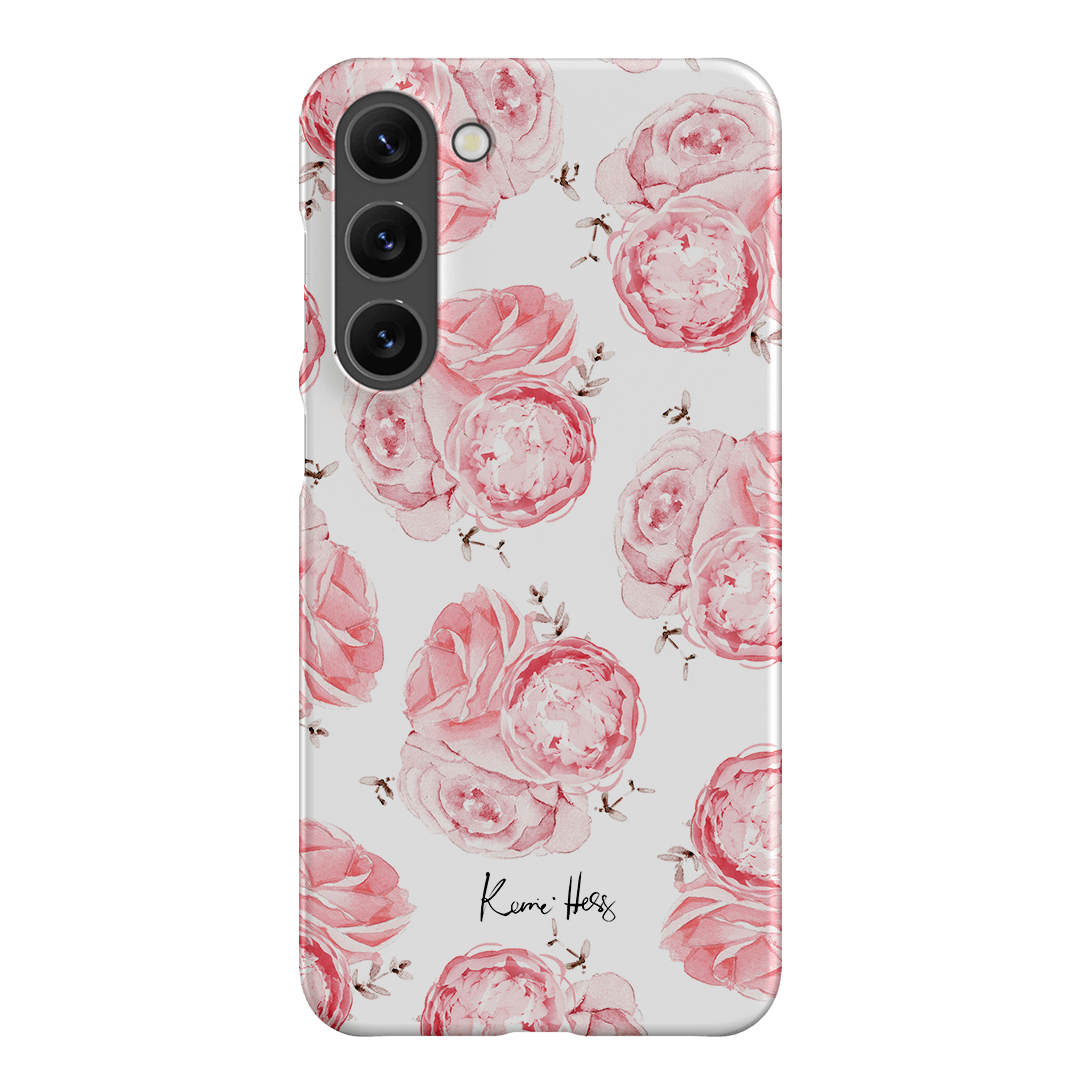 Peony Rose Printed Phone Cases Samsung Galaxy S23 Plus / Snap by Kerrie Hess - The Dairy