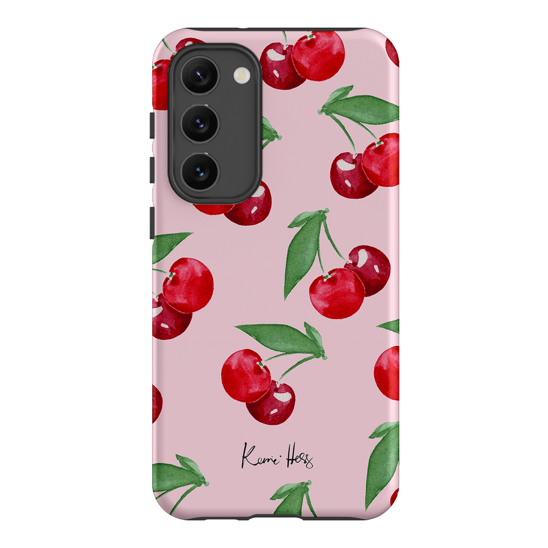 Cherry Rose Printed Phone Cases Samsung Galaxy S23 Plus / Armoured by Kerrie Hess - The Dairy
