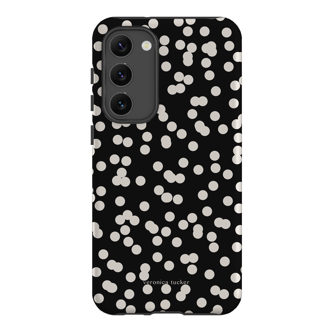 Mini Confetti Noir Printed Phone Cases Samsung Galaxy S23 Plus / Armoured by Veronica Tucker - The Dairy