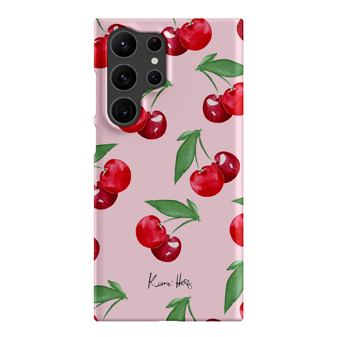 Cherry Rose Printed Phone Cases Samsung Galaxy S23 Ultra / Snap by Kerrie Hess - The Dairy