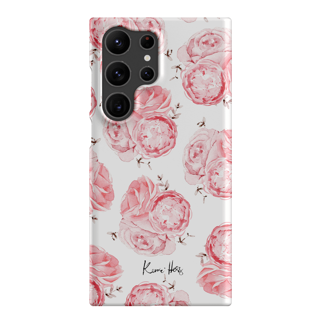 Peony Rose Printed Phone Cases Samsung Galaxy S23 Ultra / Snap by Kerrie Hess - The Dairy