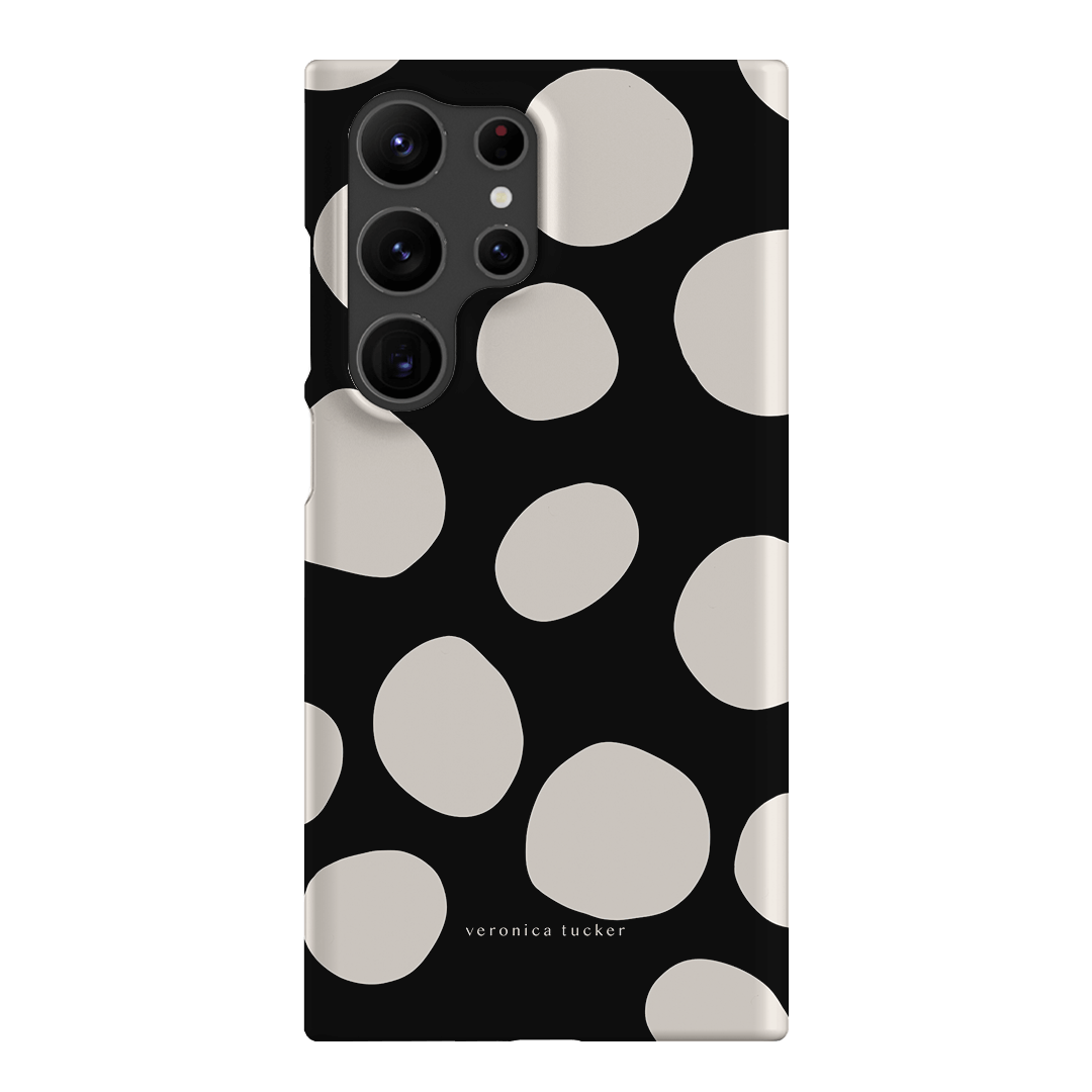 Pebbles Noir Printed Phone Cases Samsung Galaxy S23 Ultra / Snap by Veronica Tucker - The Dairy
