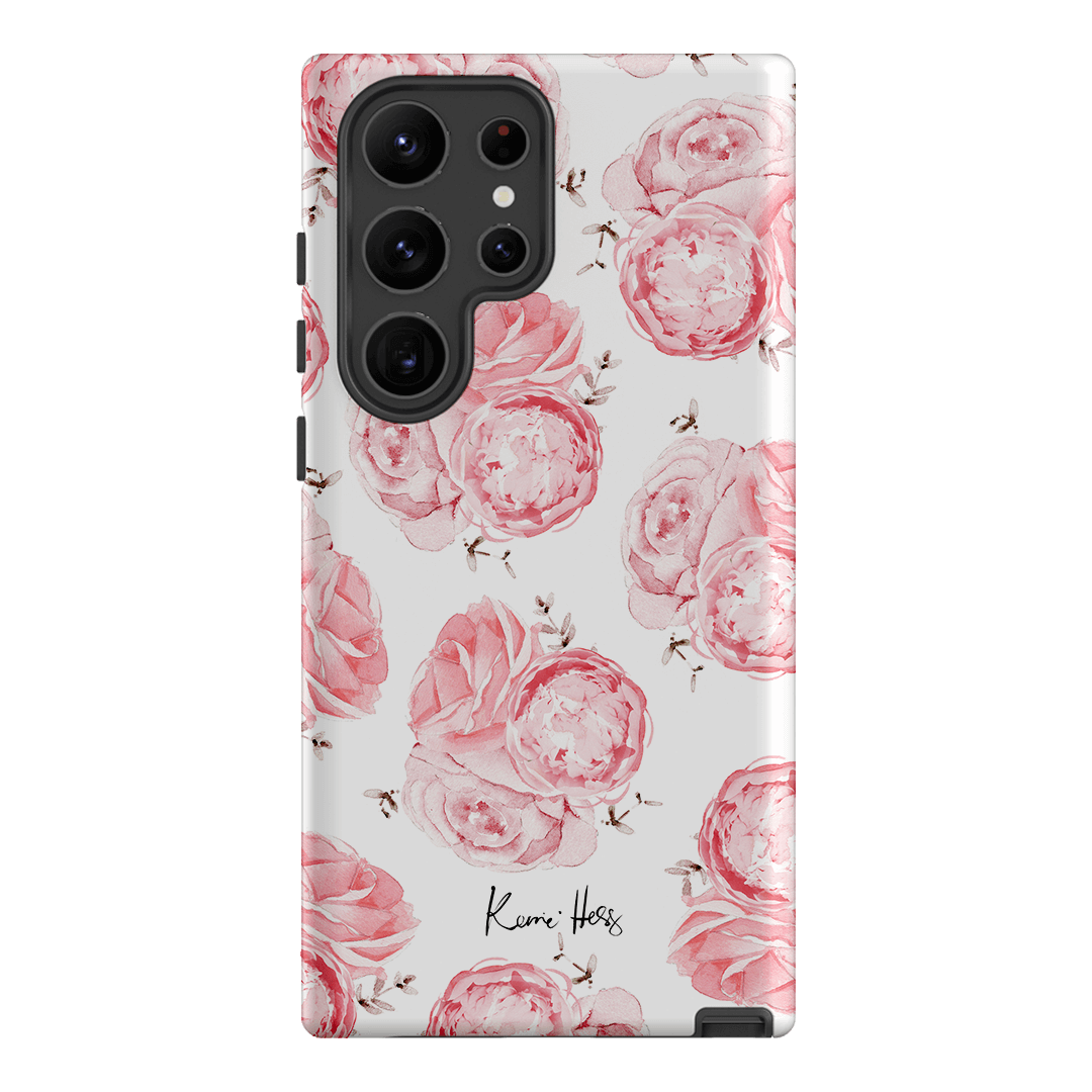 Peony Rose Printed Phone Cases Samsung Galaxy S23 Ultra / Armoured by Kerrie Hess - The Dairy