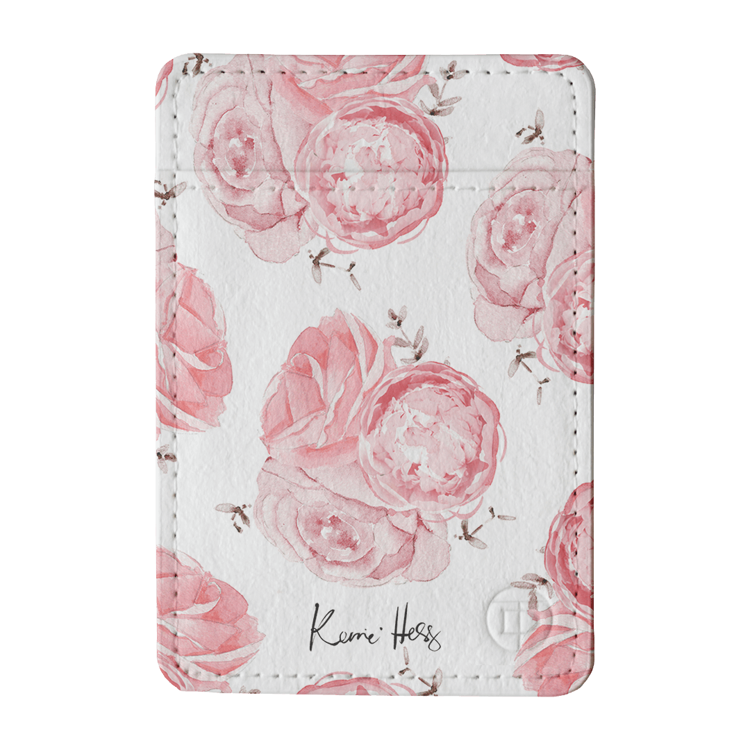 Peony Rose Wallet Phone Wallet Portrait 1 Card by Kerrie Hess - The Dairy