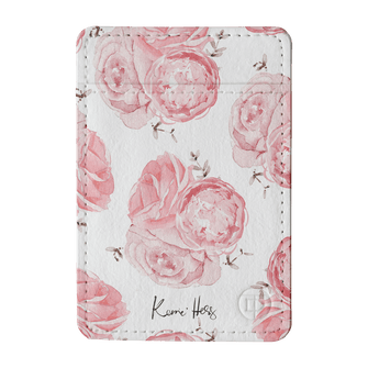 Peony Rose Wallet Phone Wallet by Kerrie Hess - The Dairy