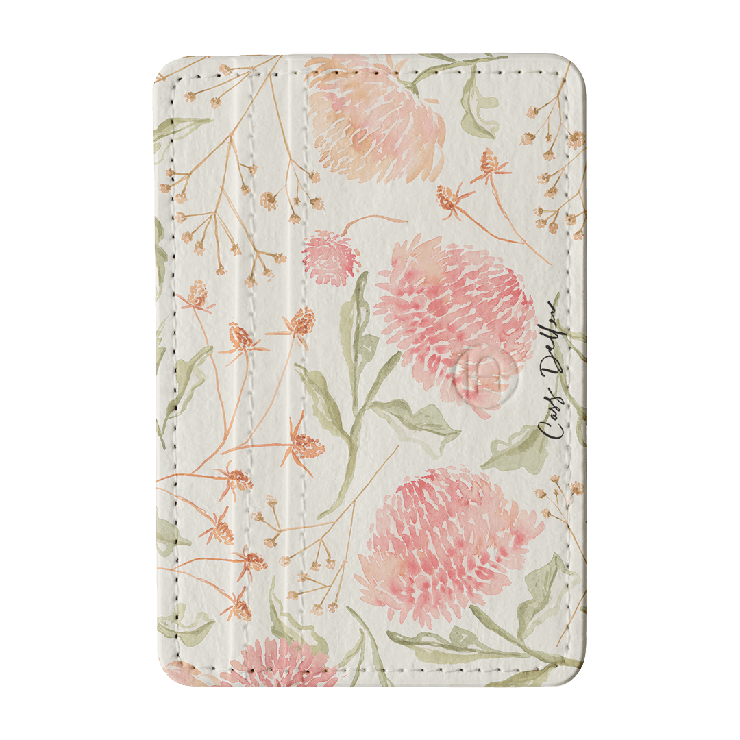 Wild Floral Wallet Phone Wallet Left 2 Cards by Cass Deller - The Dairy