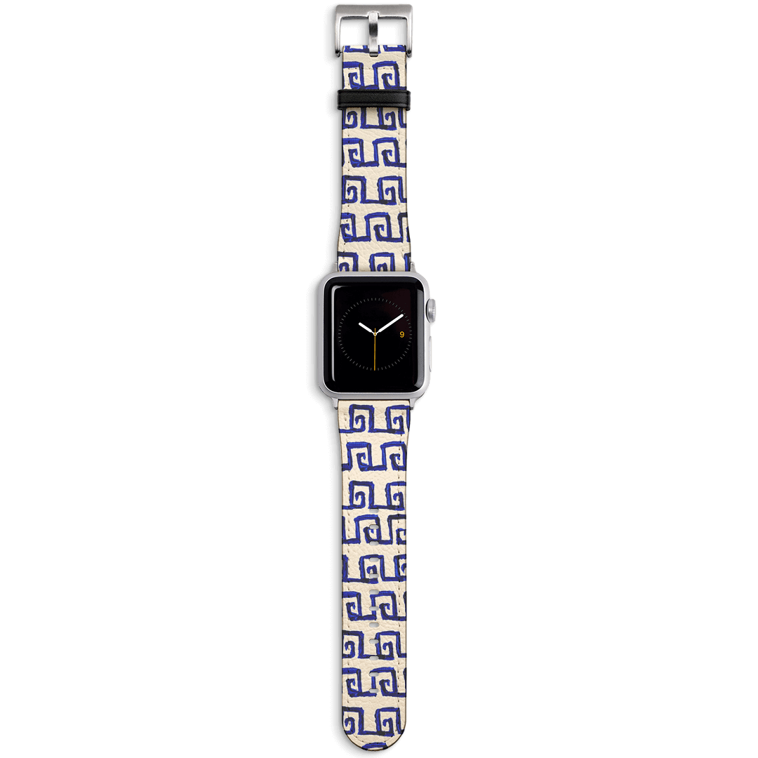 Euro Summer Apple Watch Band Watch Strap 42/44 MM Silver by BG. Studio - The Dairy