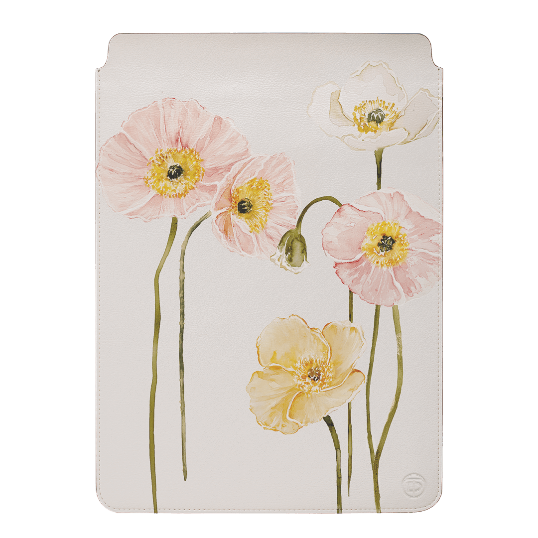 Poppies Laptop & iPad Sleeve Laptop & Tablet Sleeve Small by Brigitte May - The Dairy
