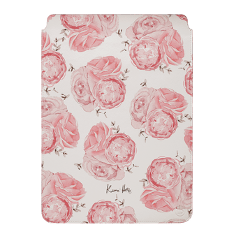 Peony Rose Laptop & iPad Sleeve Laptop & Tablet Sleeve Small by Kerrie Hess - The Dairy