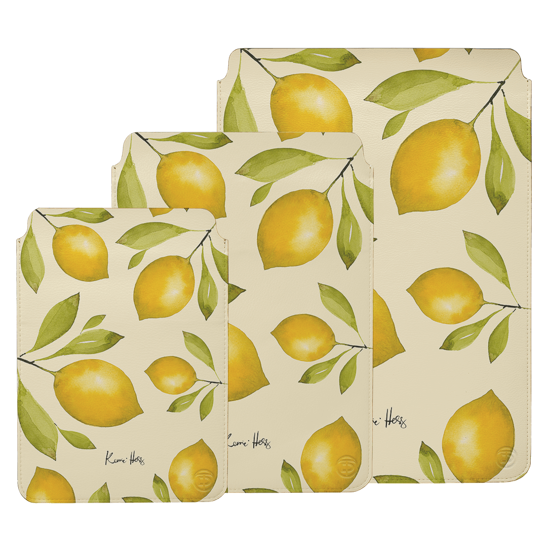 Summer Limone Laptop & iPad Sleeve Laptop & Tablet Sleeve by Kerrie Hess - The Dairy